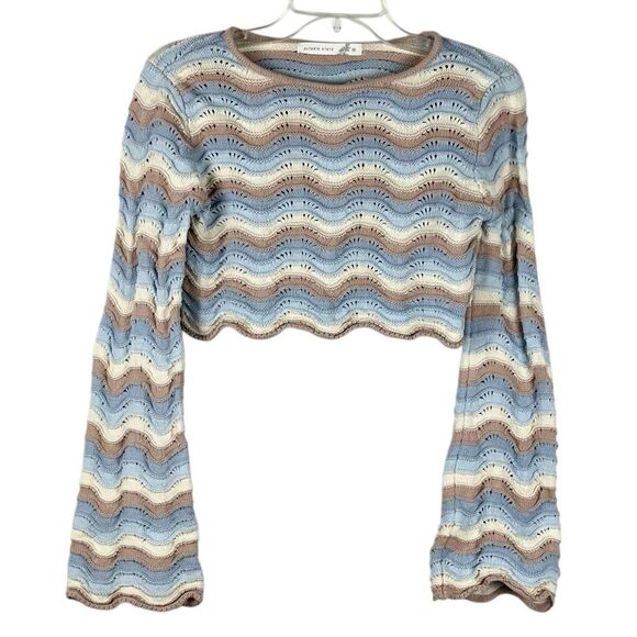 Altar'd State Other - Altar'd State Kelsey Striped Cropped Sweater XS
